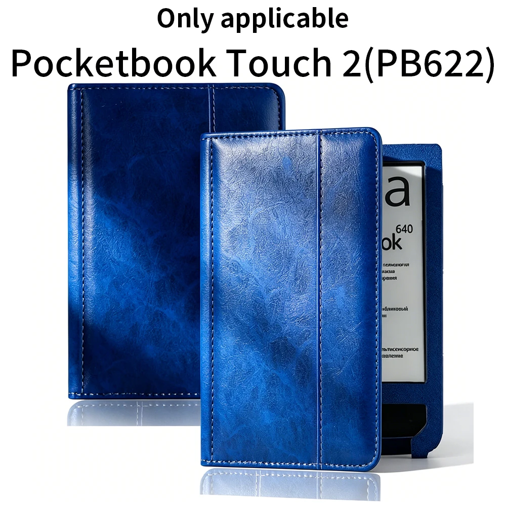 

Magnetic Full Cover Leather Case For Pocketbook Touch 2 PB622 PB622-BJ Anti-drop Shockproof E-Reader Flip Protective Cover