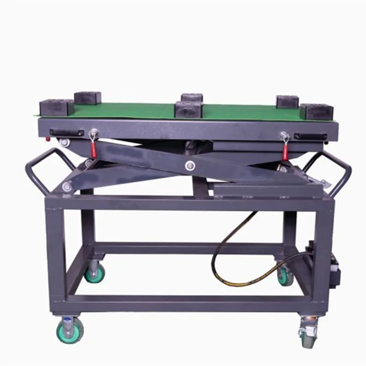 Electric vehicle battery lift New energy vehicle battery package disassembly, assembly and maintenance Lifting platform mobile