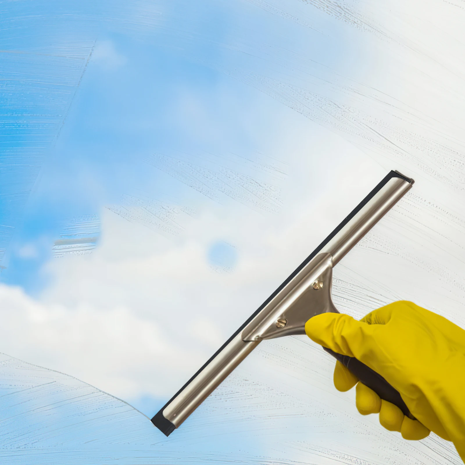 

Glass Scraper Strip Rubber Squeegee 105cm Black Stainless Steel Window Cleaning Refills Shower Replacement Blade Wiper