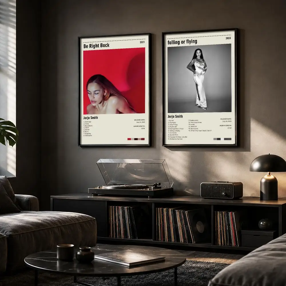 J-Jorja Smith Rapper Album Painting Calligraphy Canvas Poster Hallway Bedroom Living Room Home Bar Decoration Interior Wall