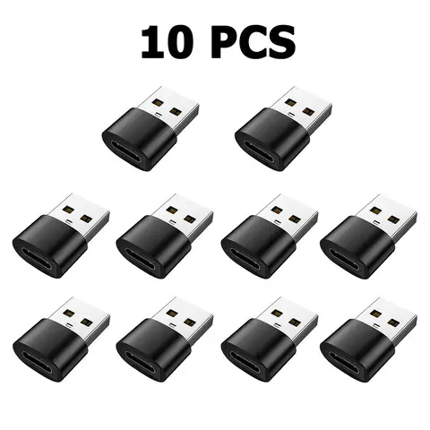 5/10 Pcs OTG Adapter USB To Type C Converter USB A Male To Micro Type C Female Connector for Computer Laptop Data Transfer