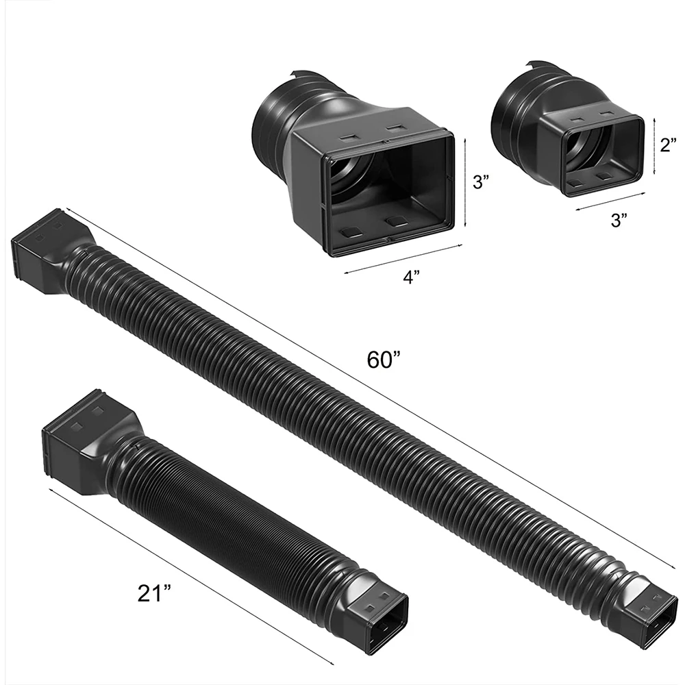 Imagem -06 - Calha de Chuva Retrátil Extensor de Tubo de Drenagem Flexível Conector de Drenagem de Chuva Extersões de Downspout 2160 Pcs