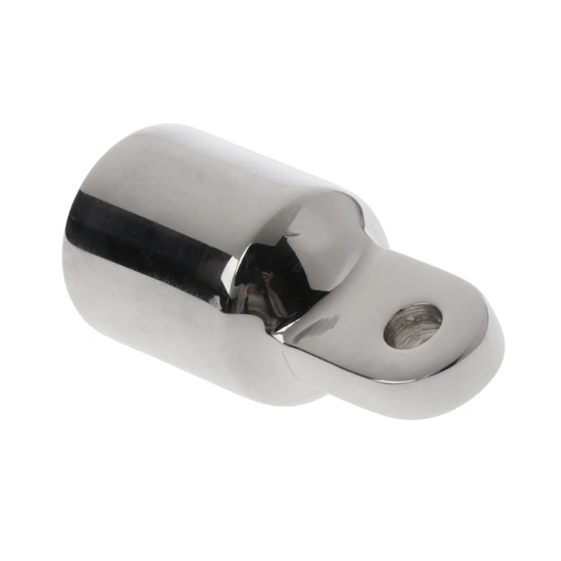 Heavy Duty Marine Boat EyeTube End Cap 316 Stainless Steel Bimini Top Fitting Hardware 20mm Canopy External Pipe Eye End