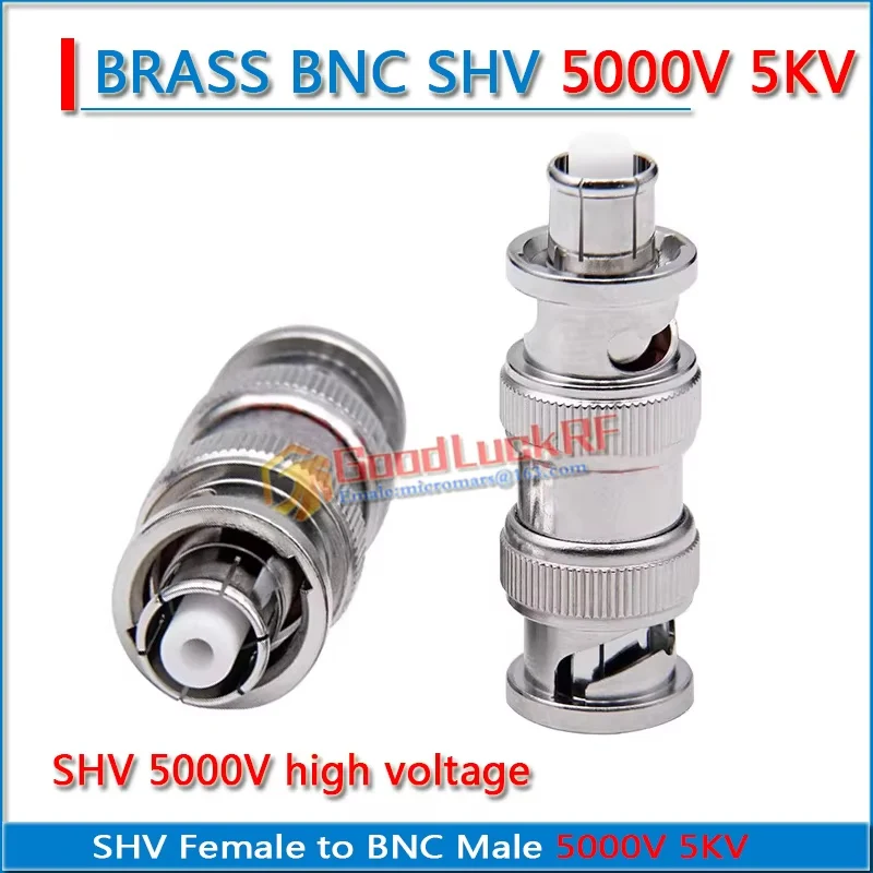 عالية الجودة SHV أنثى إلى BNC ذكر 5000 فولت 5KV قوة الجهد العالي SHV-5000V إلى Q9 النحاس مستقيم RF اتصال محولات محورية #2