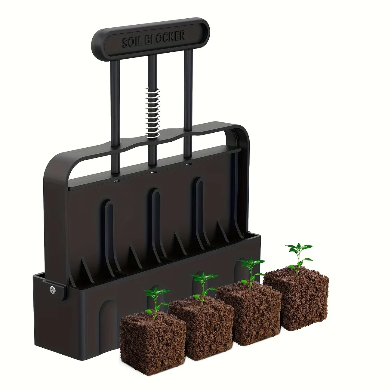 Soil Block Maker, Lightweight Easy Manual Gardening Tool with Ergonomic Handle,Seed Germination Plant Cultivation Construction