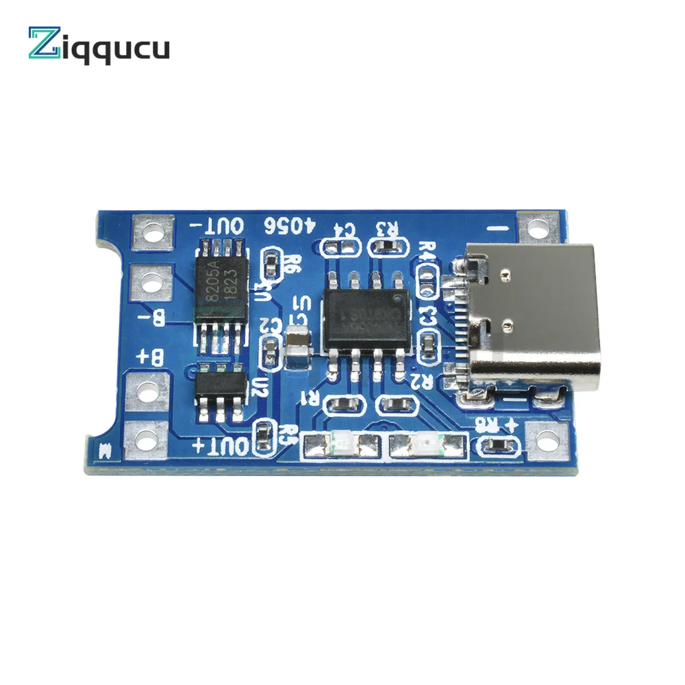 1-10pcs Type-c Micro USB 5V 1A 18650 TP4056 Lithium Battery Charger Module Charging Board With Protection Dual Functions TP4056