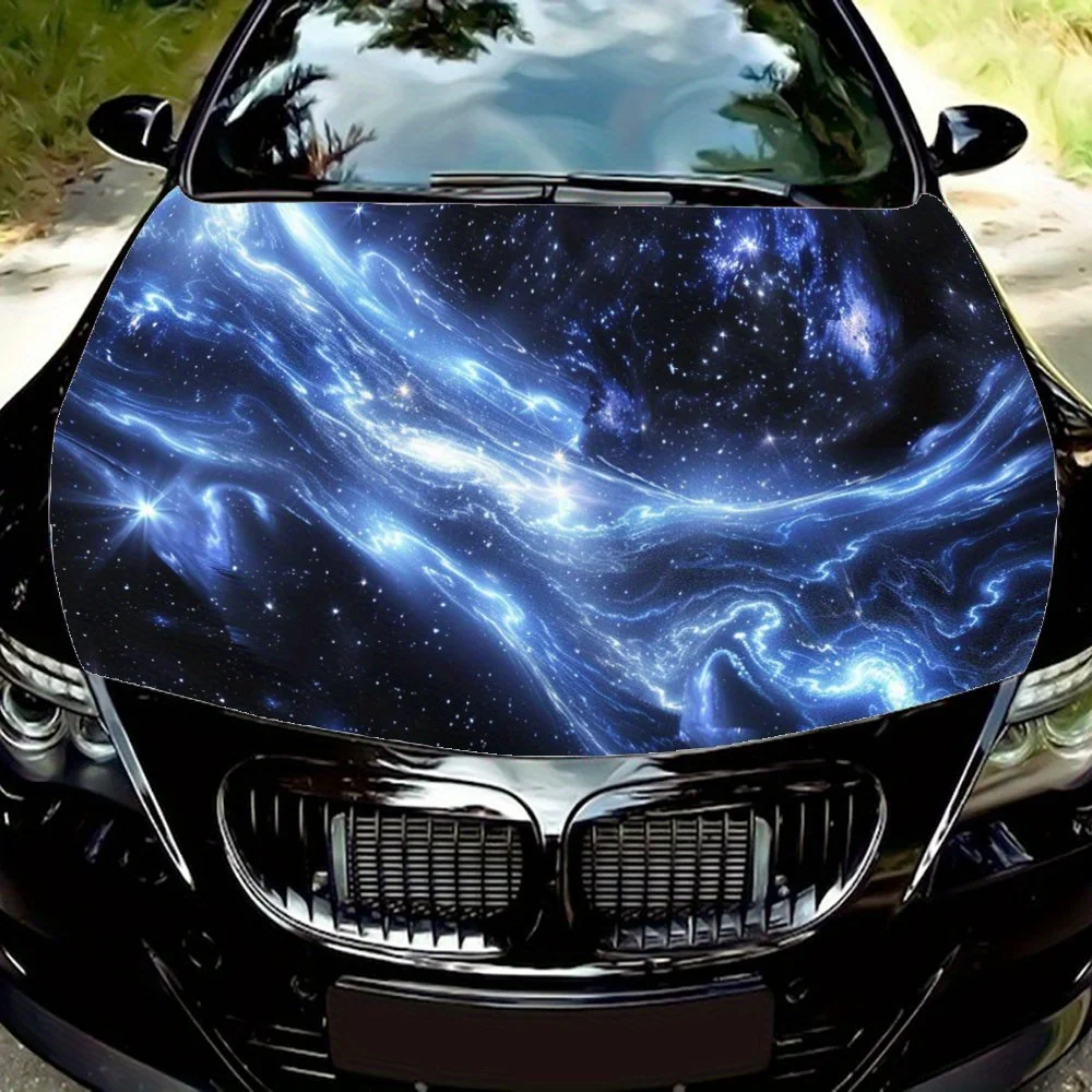 

Dazzling and Dynamic Light Strip Print Car Hood Wrap Color Vinyl Sticker Truck Graphic Bonnet Auto Accessories Decor Decal Gift
