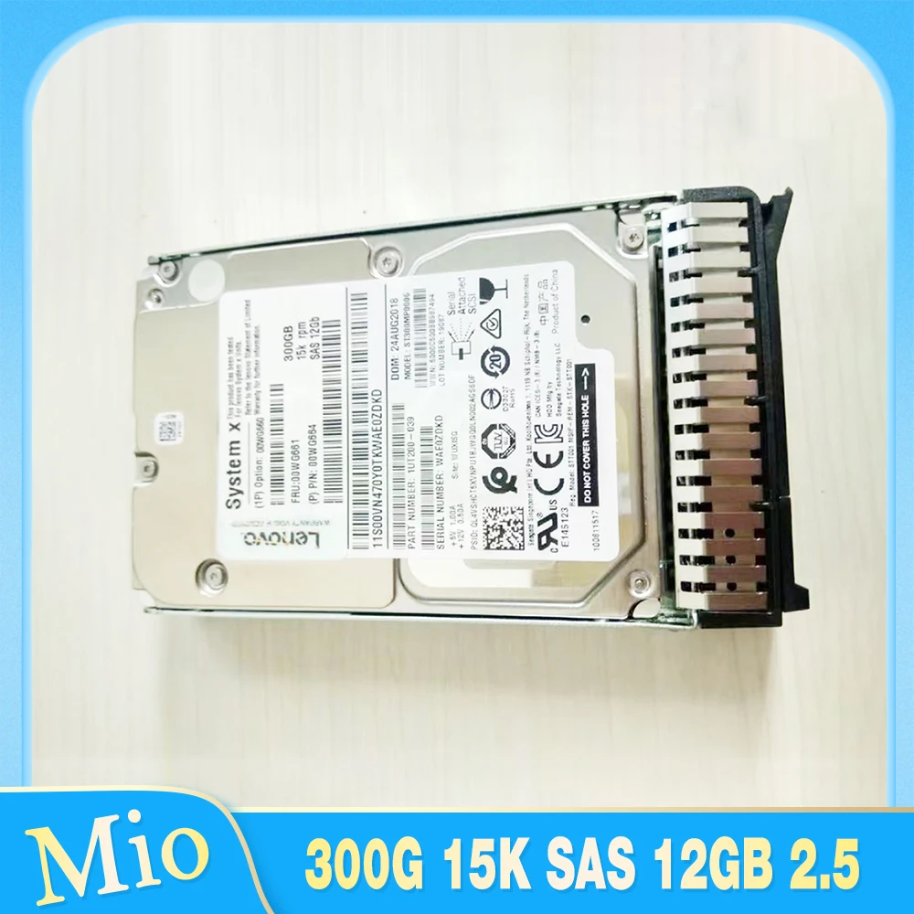 

For IBM Hard Disk 300G 15K SAS 12GB 2.5" X3650M5 X3850X6 00WG660 00WG661