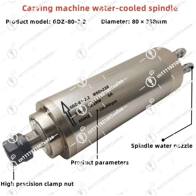 L2.2kw 220V high speed numerical control woodworking engraving electric spindle new motor spindle drilling and milling pump core