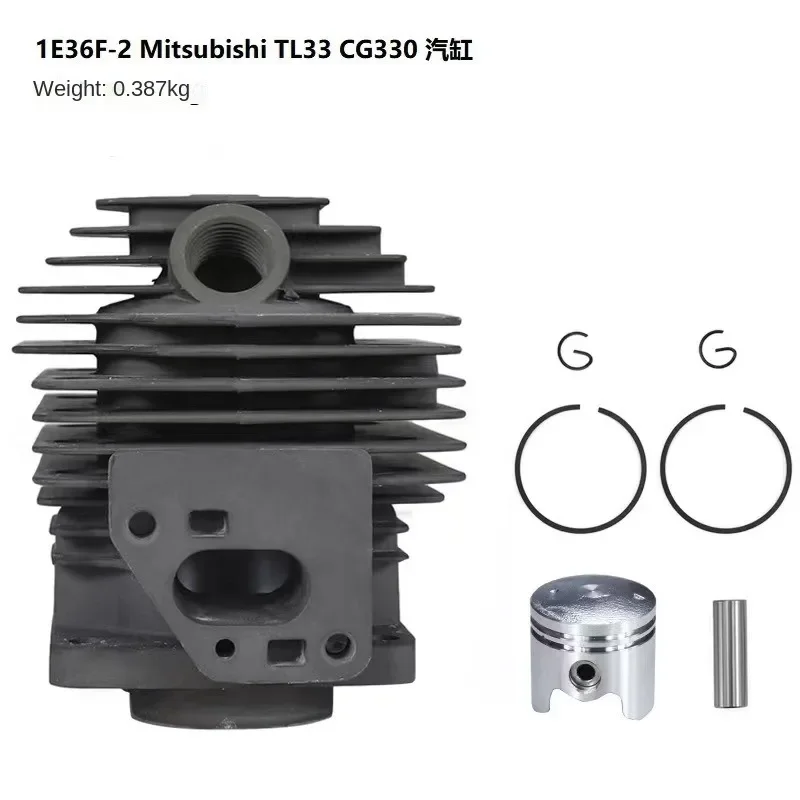 TL33 Cylinder Piston Kit 36MM for MITSUBISH TB33 TU33 CG330 BG330 1E36F-2 Engine Brush Cutter ZYLINDER Piston Ring Clip Assembly