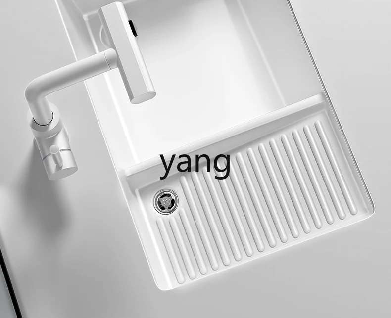 حوض غسيل كونترتوب من السيراميك TGF حوض غسيل عميق ذو سعة كبيرة مع حوض غسيل الوجه الخلفي للجانب الخلفي