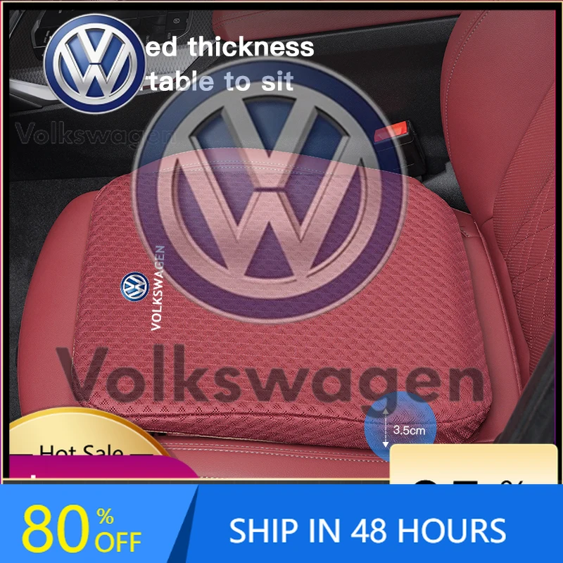 

Car Sticker 2026 Hot Styling Mouldings For VOLKSWAGEN VW Car Height Increasing Seat Cushion Thick Pad Soft Mat For Volkswagen Po