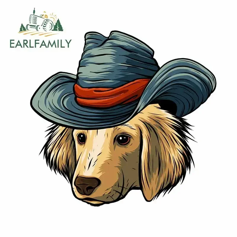 

EARLFAMILY 13 см x 12,3 см наклейки на автомобиль с изображением собаки лабрадора, виниловая наклейка на автомобиль, водонепроницаемая наклейка, автомобильные аксессуары, креативное украшение для автомобиля