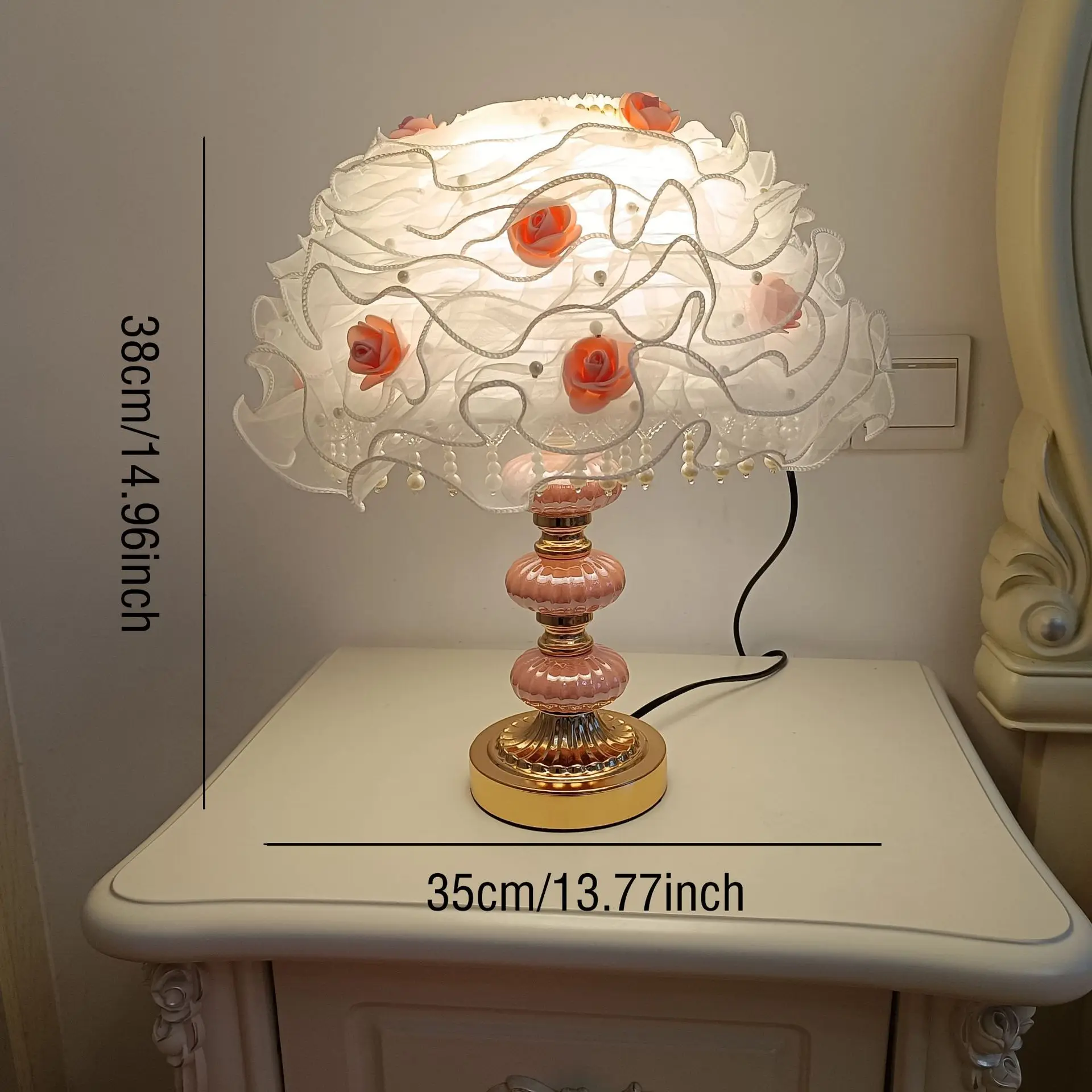 Nice Creative Gauze Lampshade Table Lamps Romantic Atmosphere Night Lights