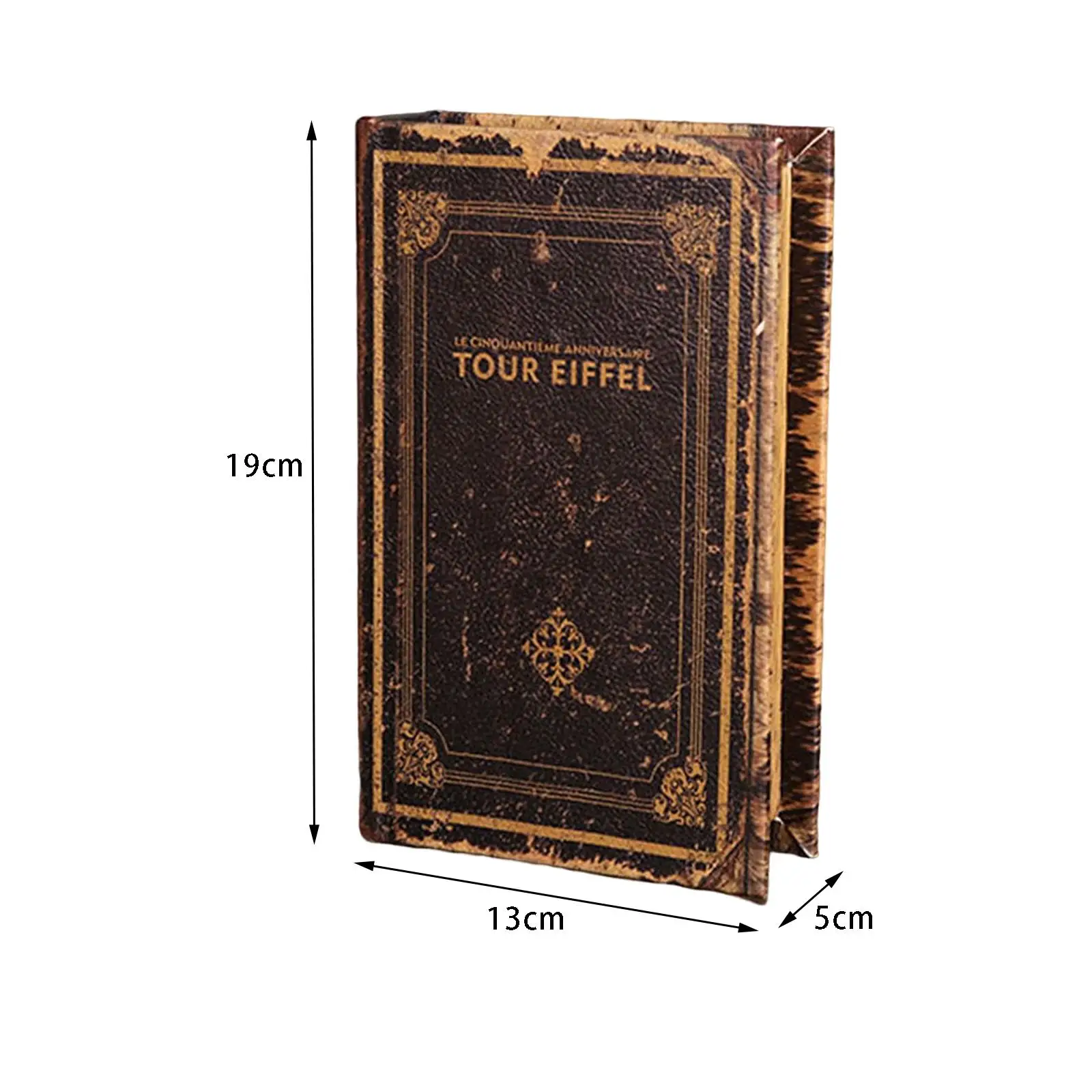 Vintage Style Simulation Book Ornaments Storage Box for Home Cabinet