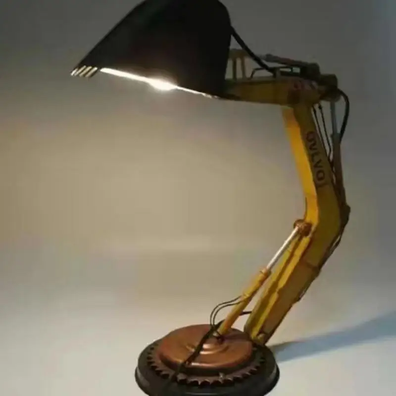 Digger Desk Lamp LED Night Light Children's Sleep Accompany Night Light Unique Bedside Lamp For Bedroom Office Desktop Lamp