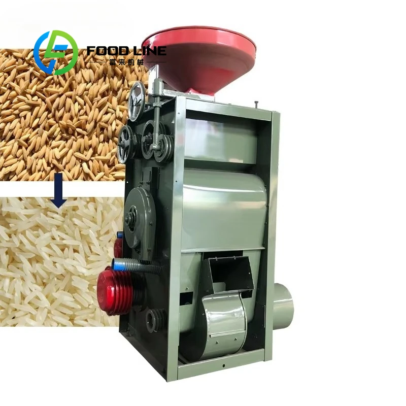

Custom Factory Price Mini Paddy Rice Mill 2 in 1 Husker Whitening Hulling Machine High Efficiency Rice Milling for Home Farm Use