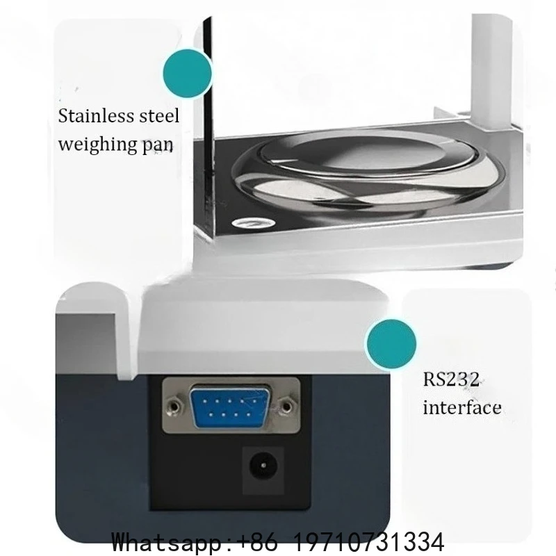 0.0001g Laboratory Scales Analytical Balance Digital Microbalance Precision Electronic Balance Scale with Windshield 120g/220g