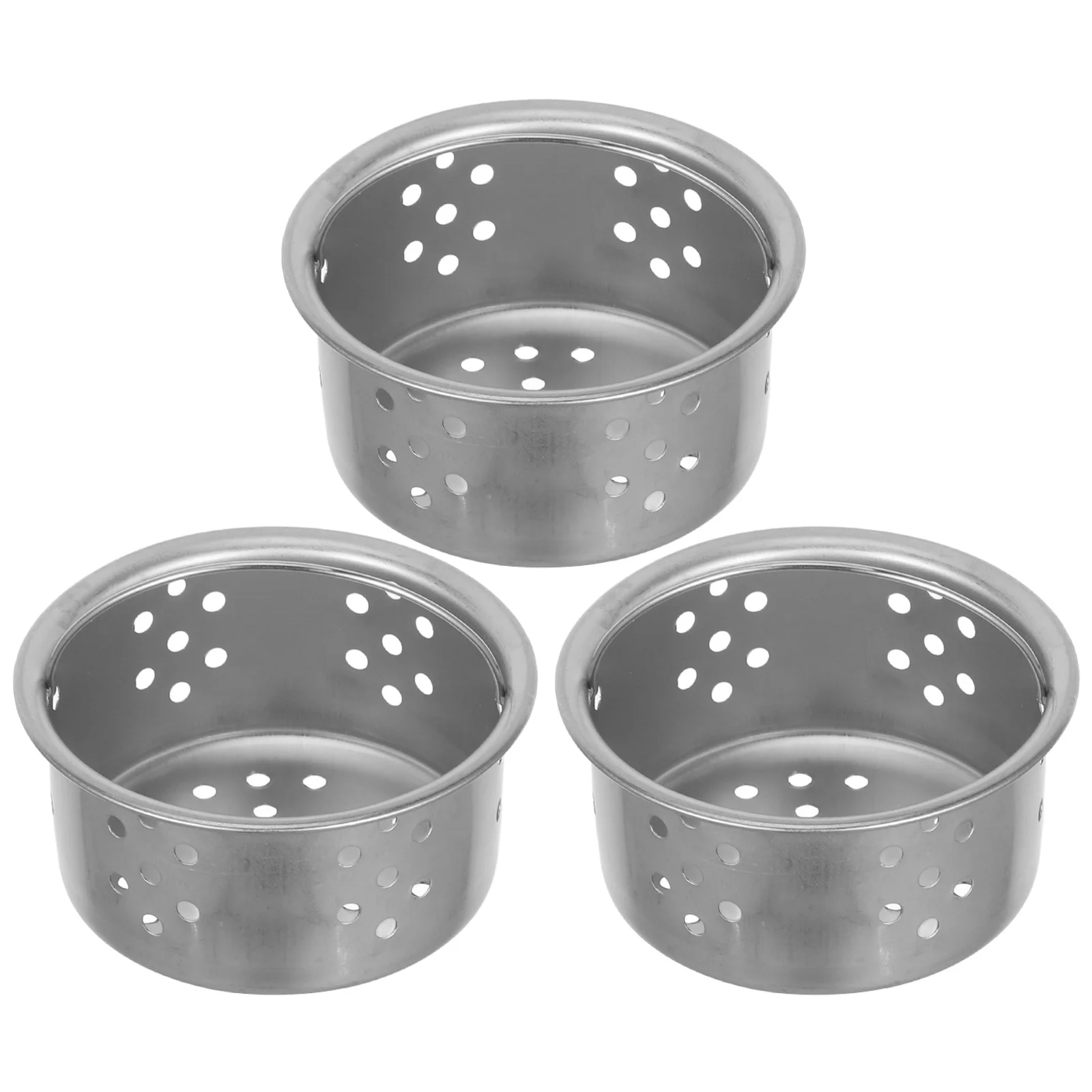 3Pcs Stainless Steel Mesh Kitchen Sink Filter Baskets Clog-Proof Strainer Drain Catcher Kitchen Food Debris Trap