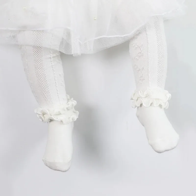 0-3Y Soft Cotton Baby Tights Newborn Cute Lace Baby Girl Tights Winter Autumn Clothes Princess Girls Stockings Tights Pantyhose