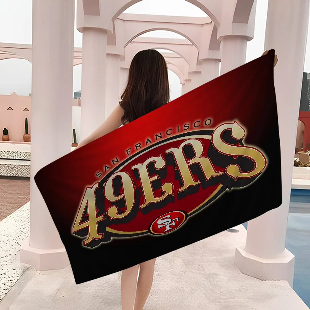 San Francisco 49er Team Toallas de playa grandes de microfibra Toalla de secado rápido Toallas de playa de arena Toalla de piscina para viajes Piscina de natación Yoga