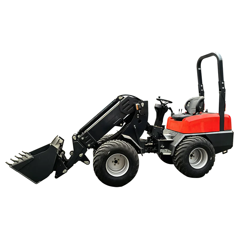 Chinese manufacturer mini telescopic arm loader compact front shovel arm small telescopic arm loader customization