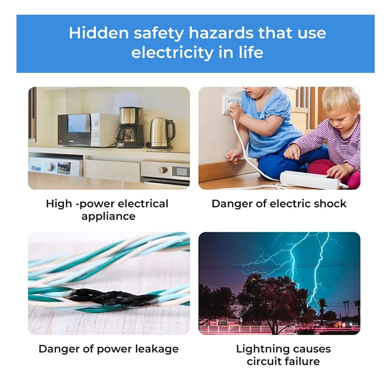 الذكية الكتابة على الجدران واي فاي القياس مع حماية التسرب بوابة كهربائية المنزلية 1P قطاع دارة 63A الموقت مفتاح رئيسي ، نوع A D