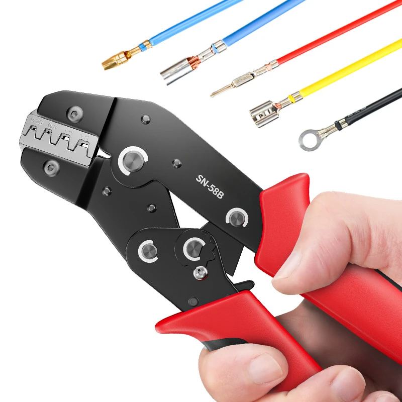 Imagem -03 - Ferramenta Automática Ratcheting Crimper Terminais Sn58b Dupont Molex Jst te Epc Pcie Sata Pins Alicate de Crimpagem 0.251.5 Mm2