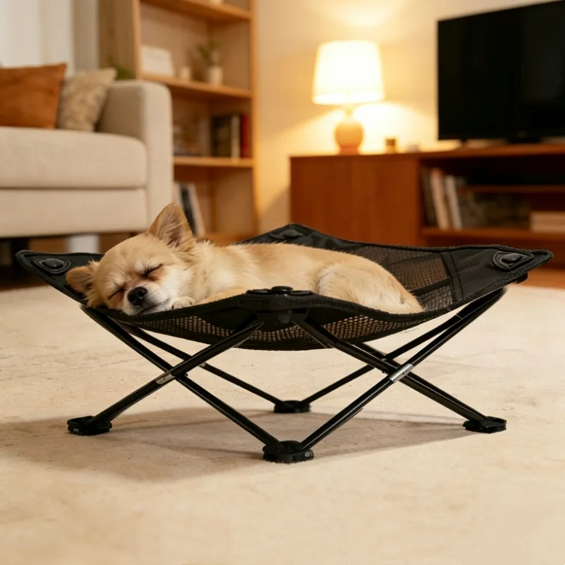 New Summer Cooling Elevated Dog Bed Folding Non-Slip Pet Cot Outdoor Mat Easy to Clean Raised Cat Bed for Pets