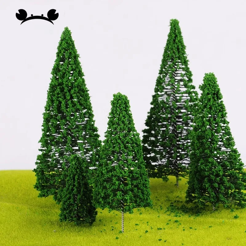 8/10/12CM Artificial Miniature Plastic Model Building Lanscape Micro Tree Train Railroad Scenery Decoration Accessories Toys