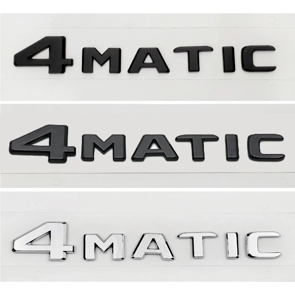 

ABS Car Side Emblem Rear Trunk Badge Sticker for Mercedes Benz 4 MATIC W212 W204 W205 W203 W212 CLK GLA GLK SLK E350 G63