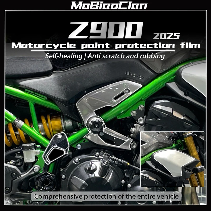 

For 2025 KAWASAKI Z900 z900 Z 900 Protective Film TPU Accessories Paint Protection Motorcycle Windshield Invisible Anti-scratch