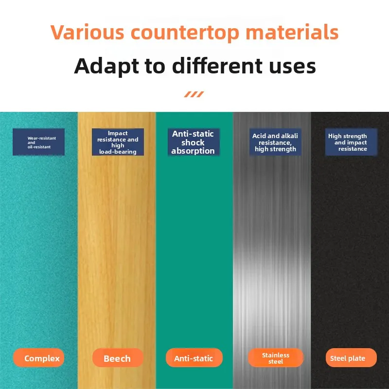 محطة عمل خزانة الأدوات المتنقلة شديدة التحمل لإصلاح السيارات مع عربة الأدوات الدوارة والتخزين