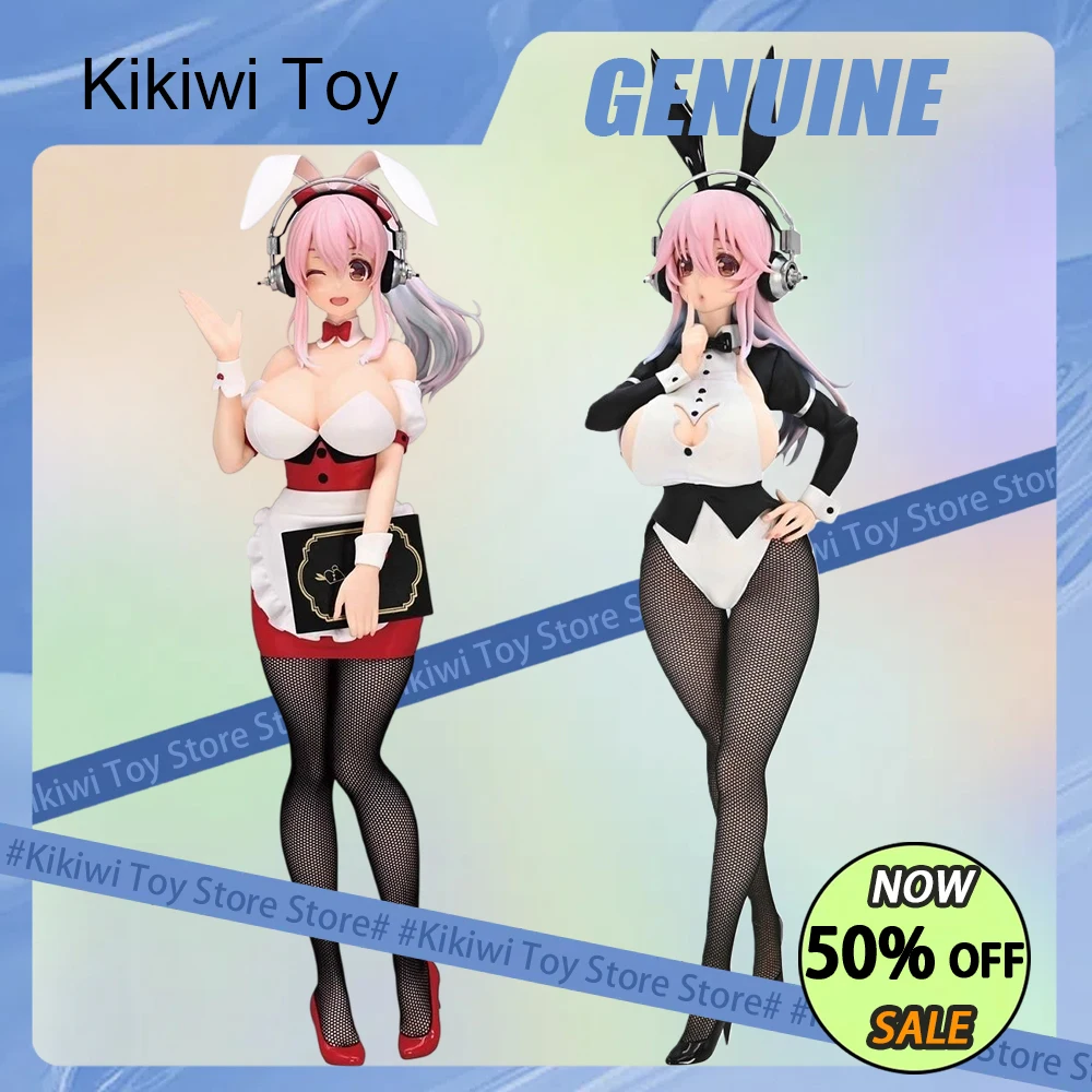 

Подлинная фигурка Bicute Bunnies Super Sonico, униформа официанта, аниме-фигурка, фигурка кролика для девочек, коллекция статуй, модель игрушки, подарок