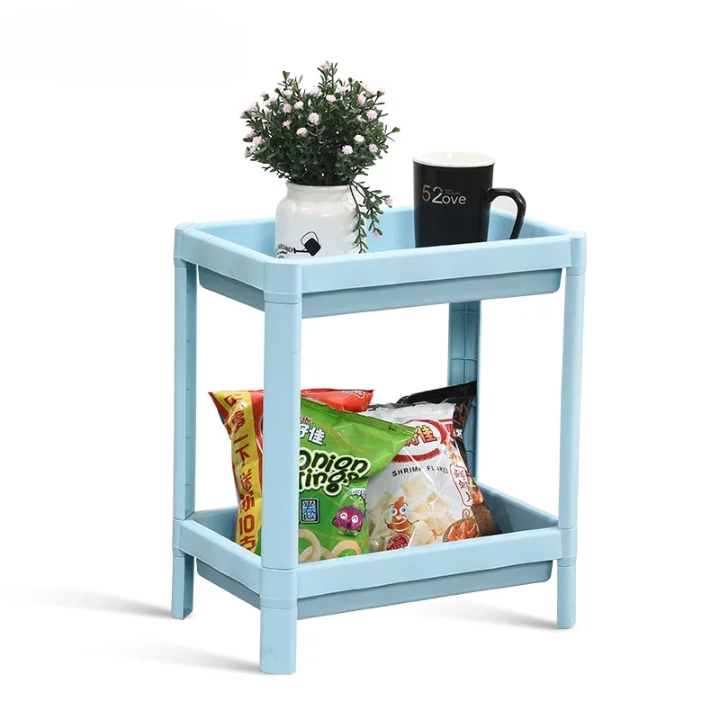 Nowoczesna prosta podwójna półka do przechowywania półka kuchenna ruchoma strona kilka salonu sypialnia półka do przechowywania przy łóżku