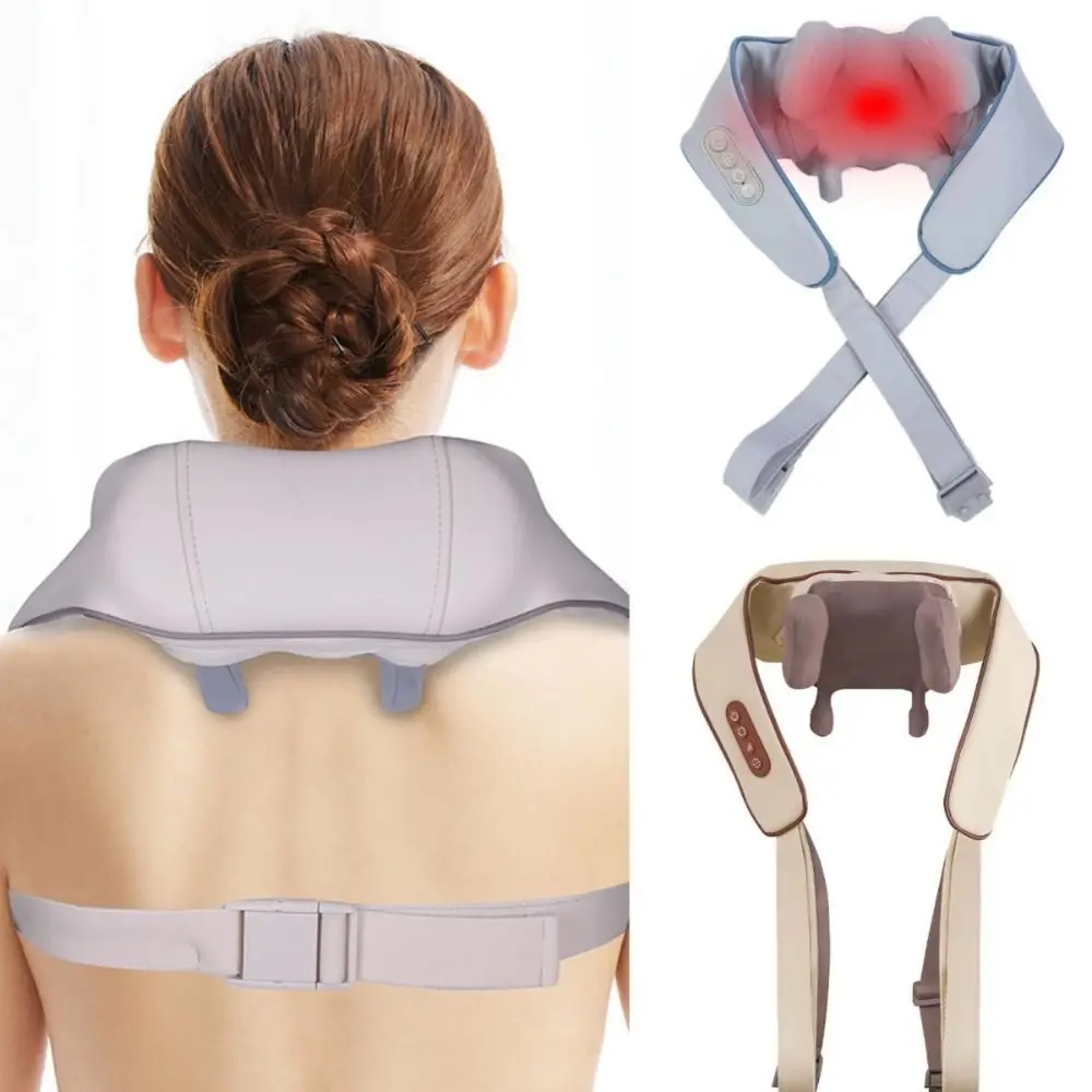

Wireless Neck Shoulder Massager Portable Electric Cordless Massage Pillow Practical USB Rechargeable Kneading Massage Shawl