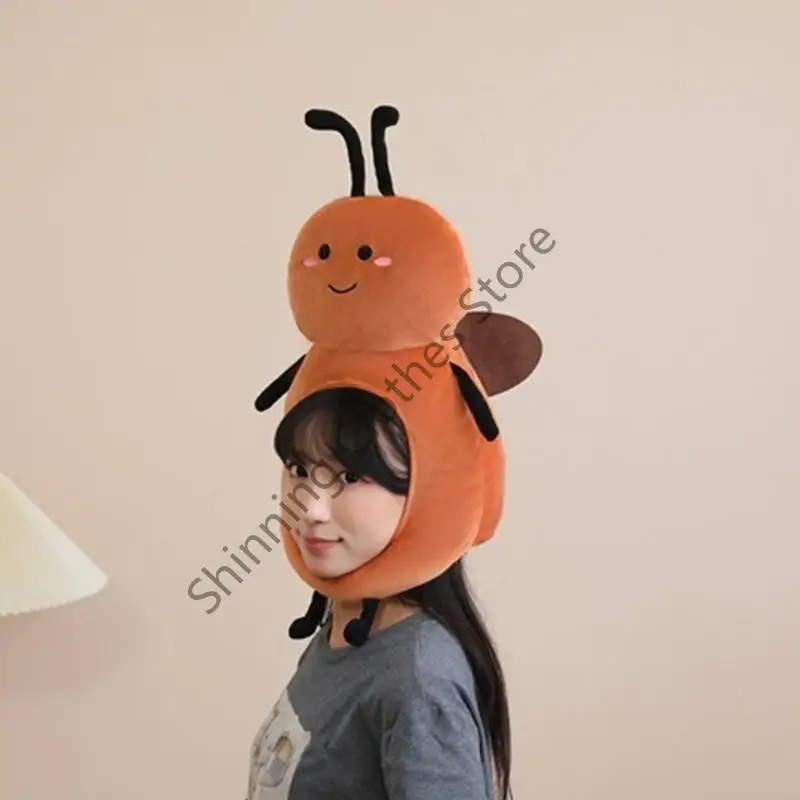 M68A لطيف صرصور زي قبعة تنفس لينة تأثيري قبعة للأطفال خلع الملابس الحفلات ملحقات اللعب الخيالية #5