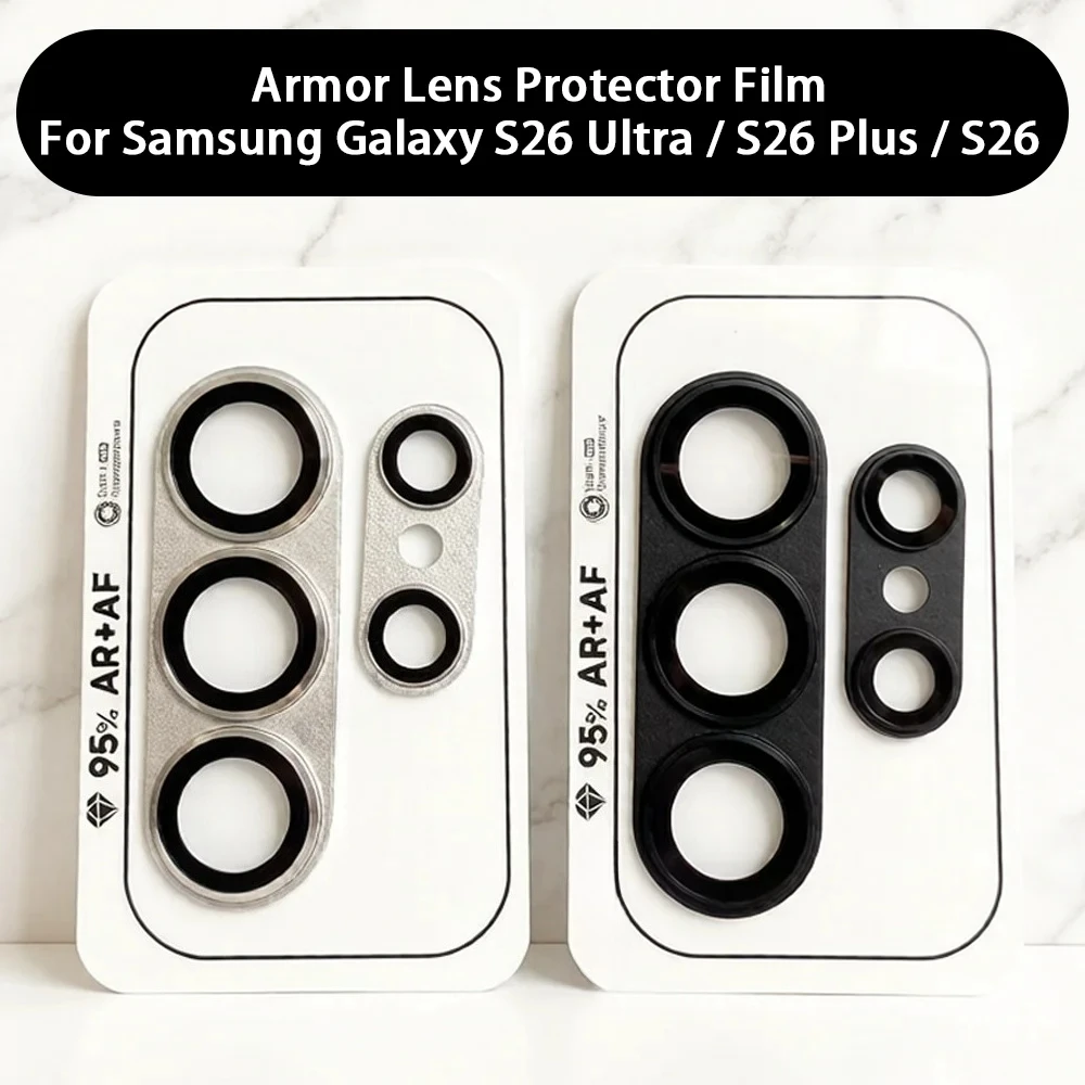

Матовая защитная пленка для камеры Samsung S26 Ultra S26Plus S26, металлическая защита объектива камеры, стеклянная защита камеры, полное покрытие