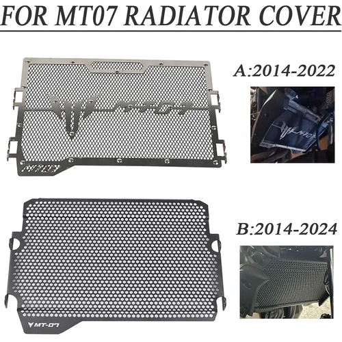 Imagen 2 del producto Para Yamaha MT07 MT 07 2014 - 2024 2023 2021 2020 2019 2018 2017 2016 2015 Protector para parrilla de motocicleta cubierta protectora para parrilla