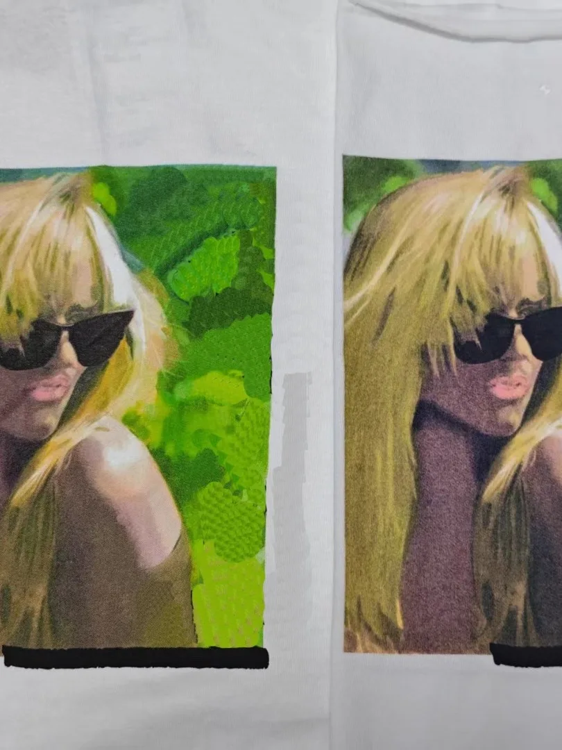 Golden Blonde Hair Character Print round Ne ort Sve T-irt ex Youth Faion Summer Casual Tee ZUPONE Brand