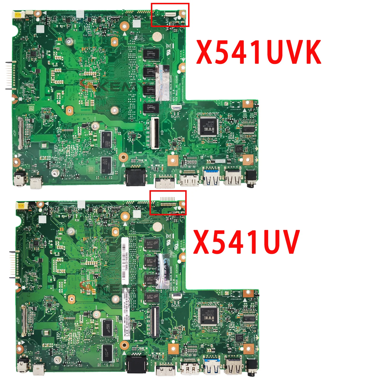 X541uv Laptop Motherboard für Asus x541uj x541uvk x541u f541u a541u Mainboard i3 i5 i7 CPU GT920m 4GB/8GB-RAM Mainboard