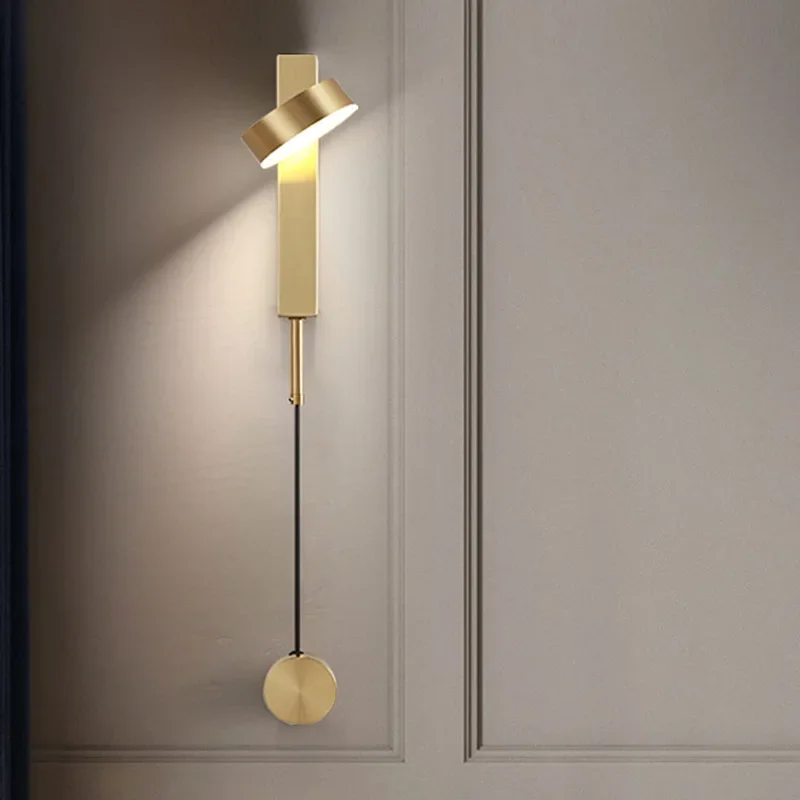 

Modern wall lamp dimmable design living room minimalist reading lamp aisle bedroom bedside lamp