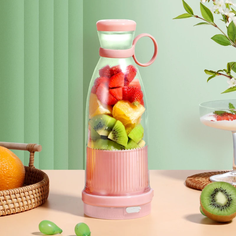 

Портативная электрическая соковыжималка, чашка с 6 лезвиями, USB мини-блендер для молочного коктейля, инструмент для смешивания фруктового молока для свежего сока в дороге