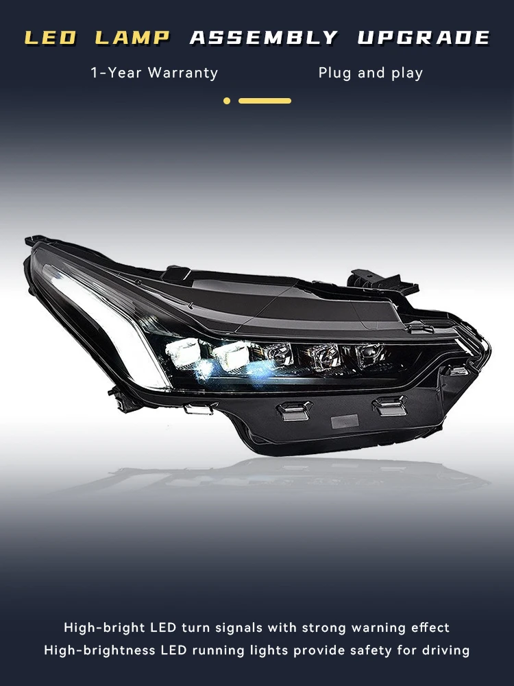 2 PCS For Cadillac 2019-2023 CT5 Animation Full LED DRL Projector Lens Tool Car Accessories Turn Signal Configure Daylight Tool