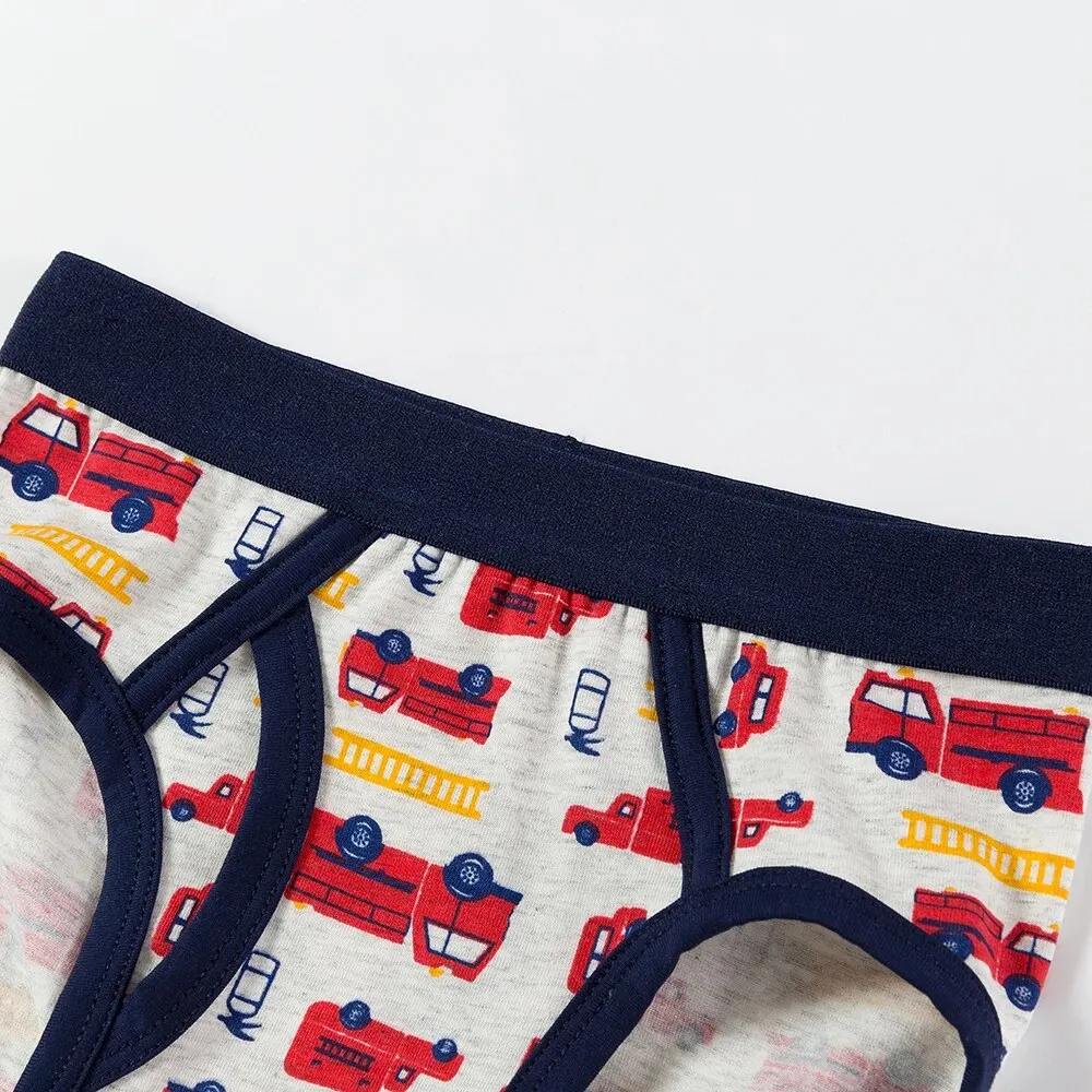 2Pcs Boys Comfort Cartoon Animal Pattern Triangle Panty