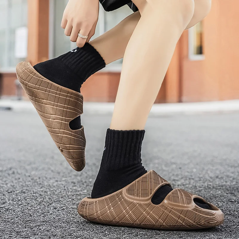 Heren clogs, antislip platte schoenen voor thuis en strand_voghion.com