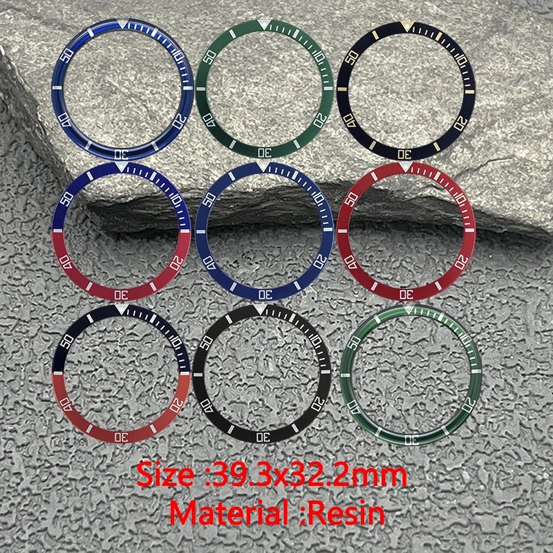 

Watch Flat Resin Bezel insert Fit For Sub SKX6105 Watch Cases 6139 Watch Case 39*32.2mm Resin Bezel Insert Ring