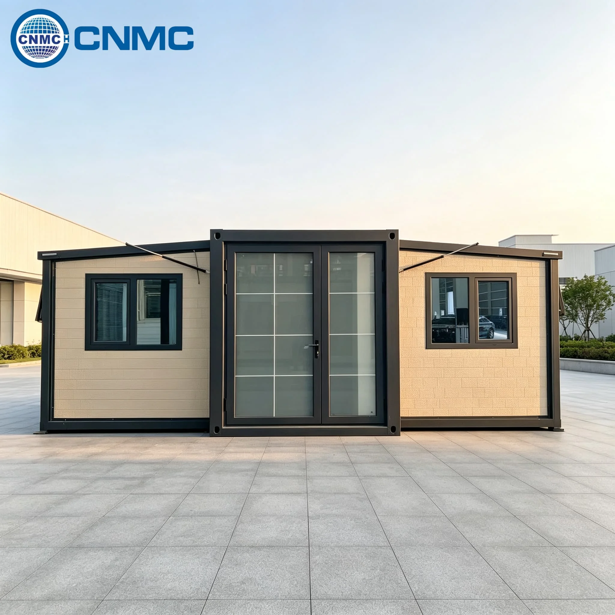 20FT Folding Expandable Container House Durable Sandwich Panel Alloy Window Quick Assemble Vacation Homestay Modular Building