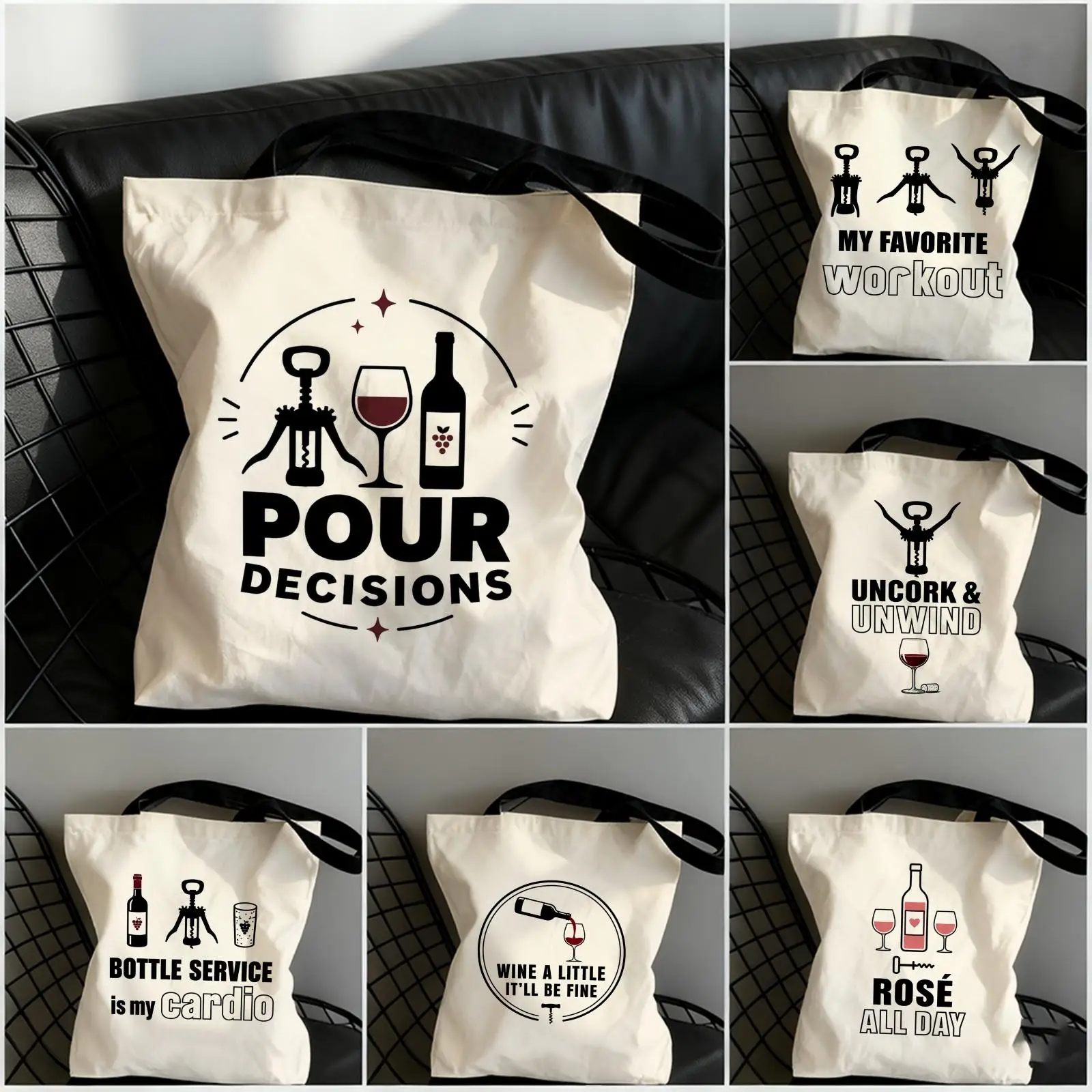 My Favorite Workout Storage Bags Large Capacity Canvas Tote Bag Double-Sided Print Shoulder Handbag for Daily Shopping
