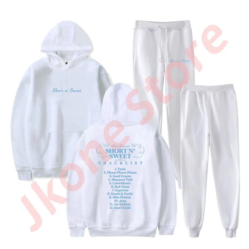 Sabrina Carpenter Tracklist Merch Hoodies Jogger Pants Short n' Sweet Logo Sweatshirts Unisex Fashion Streetwear